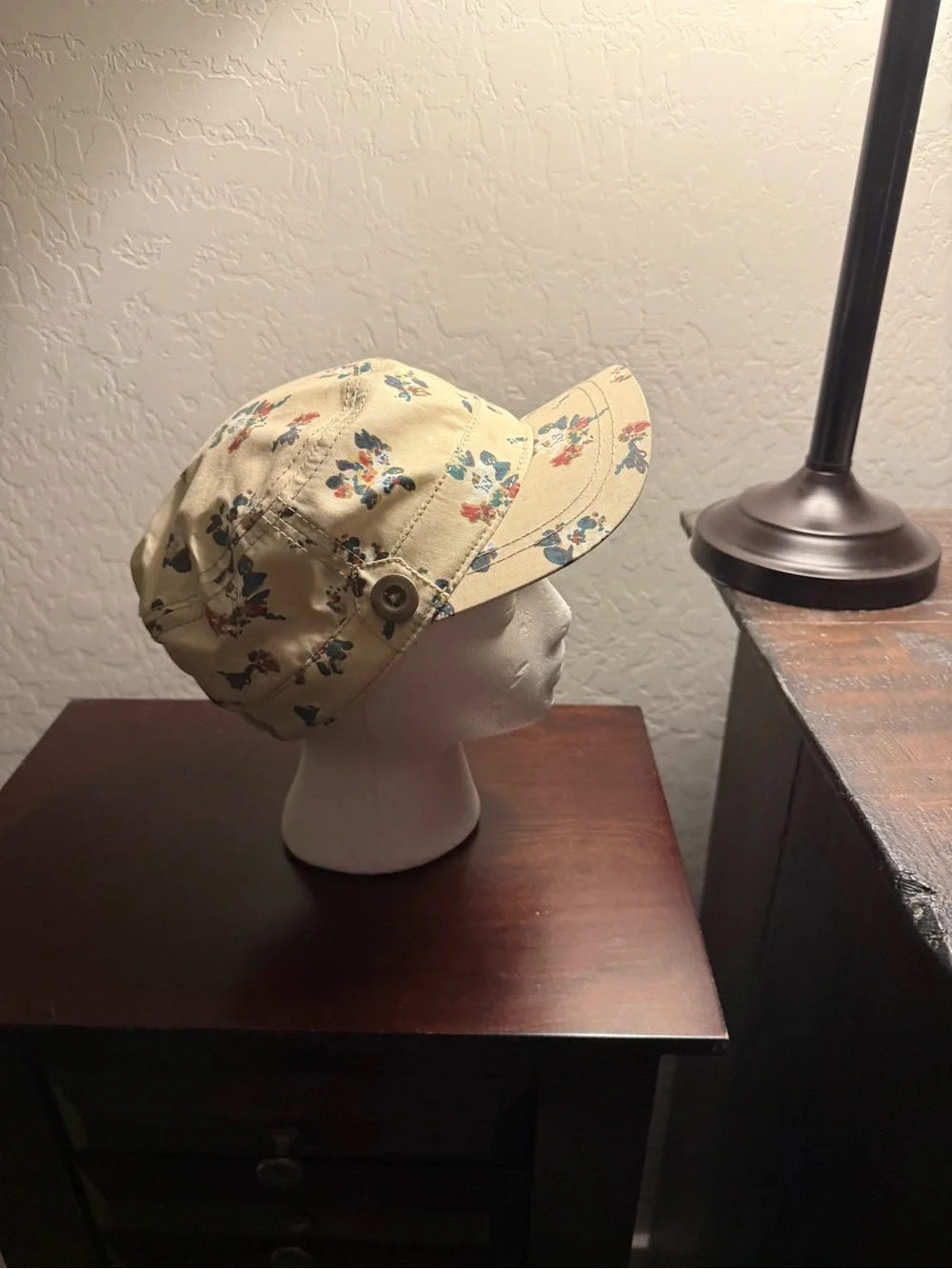 Unbranded Beige Floral Bucket Hat for Men